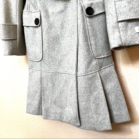 Calvin Klein Grey Wool Blend Coat - Picture 5 of 14